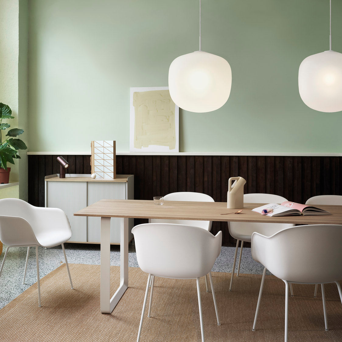 Valentina Pendant Lamp Semi-transparent Glass