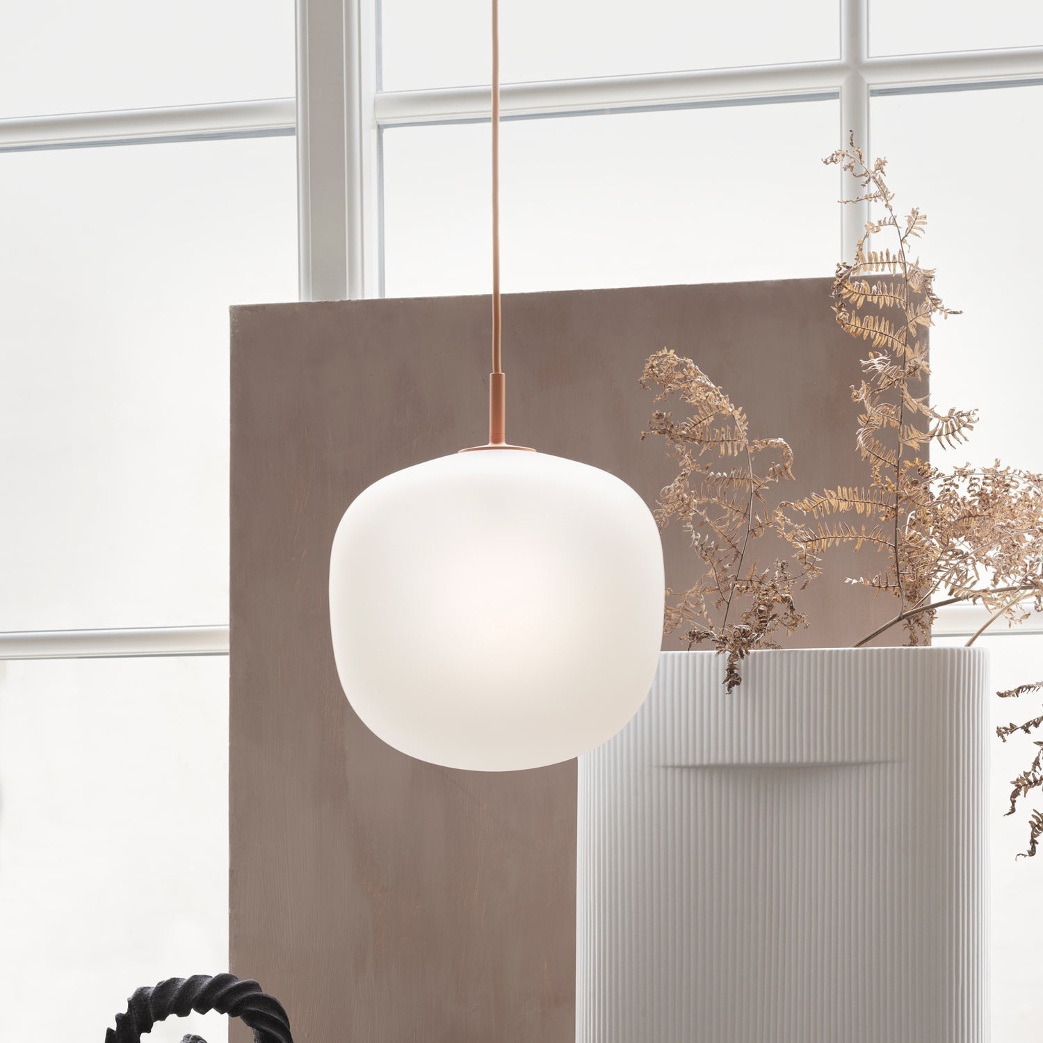 Valentina Pendant Lamp Semi-transparent Glass