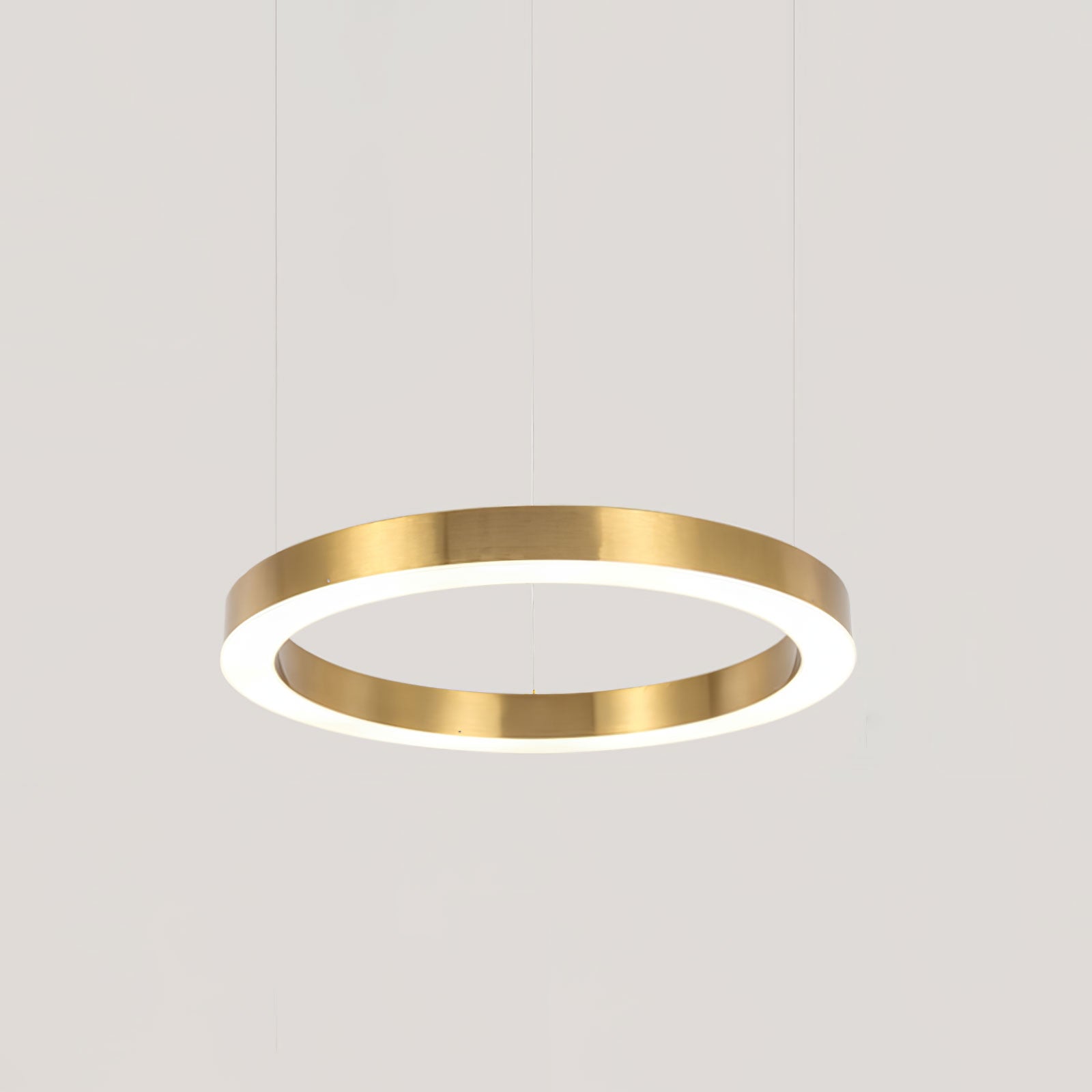 Lustra Pendelleuchte LED Ring Gold Modern 3 Ring-Letslighting