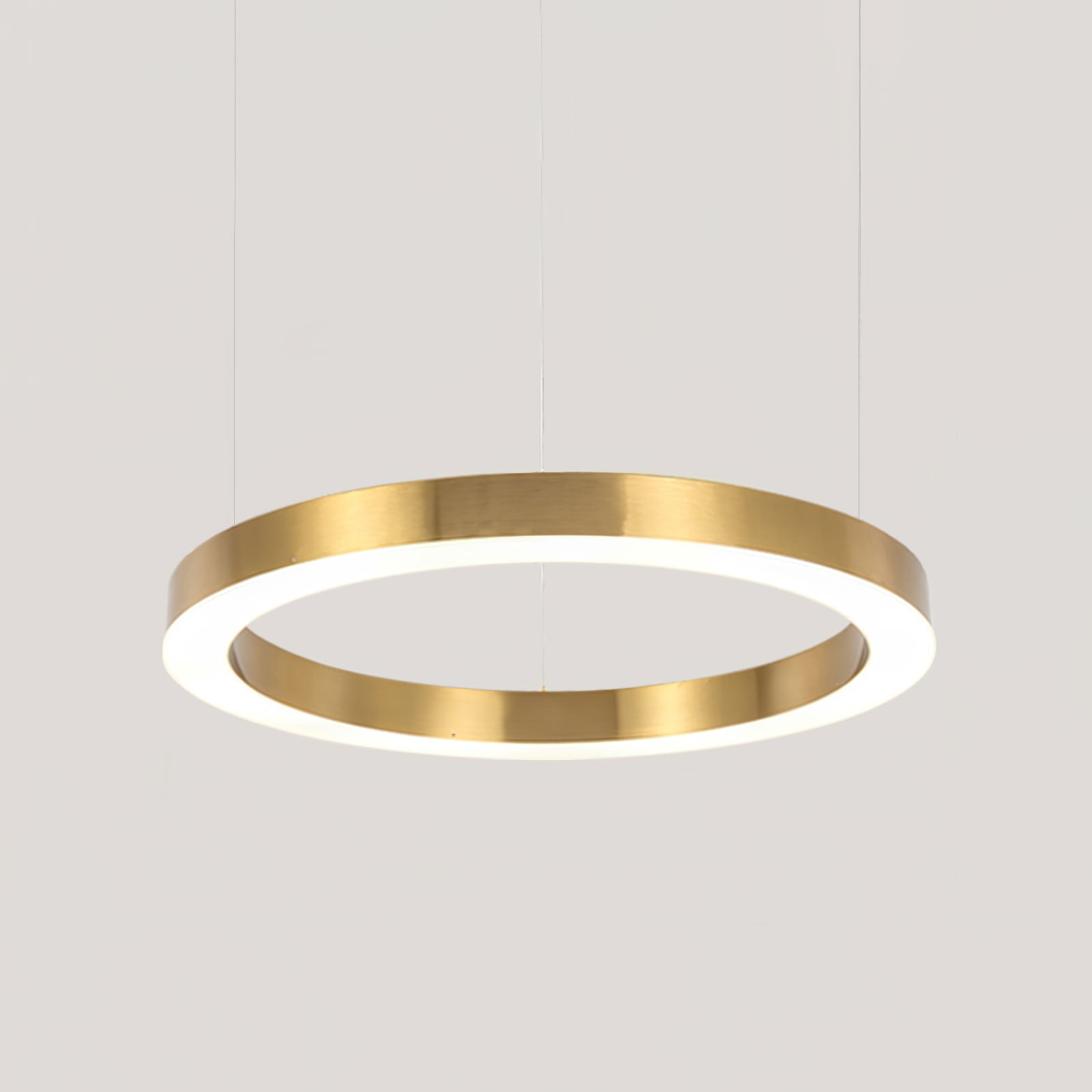 Lustra Pendelleuchte LED Ring Gold Modern 3 Ring-Letslighting