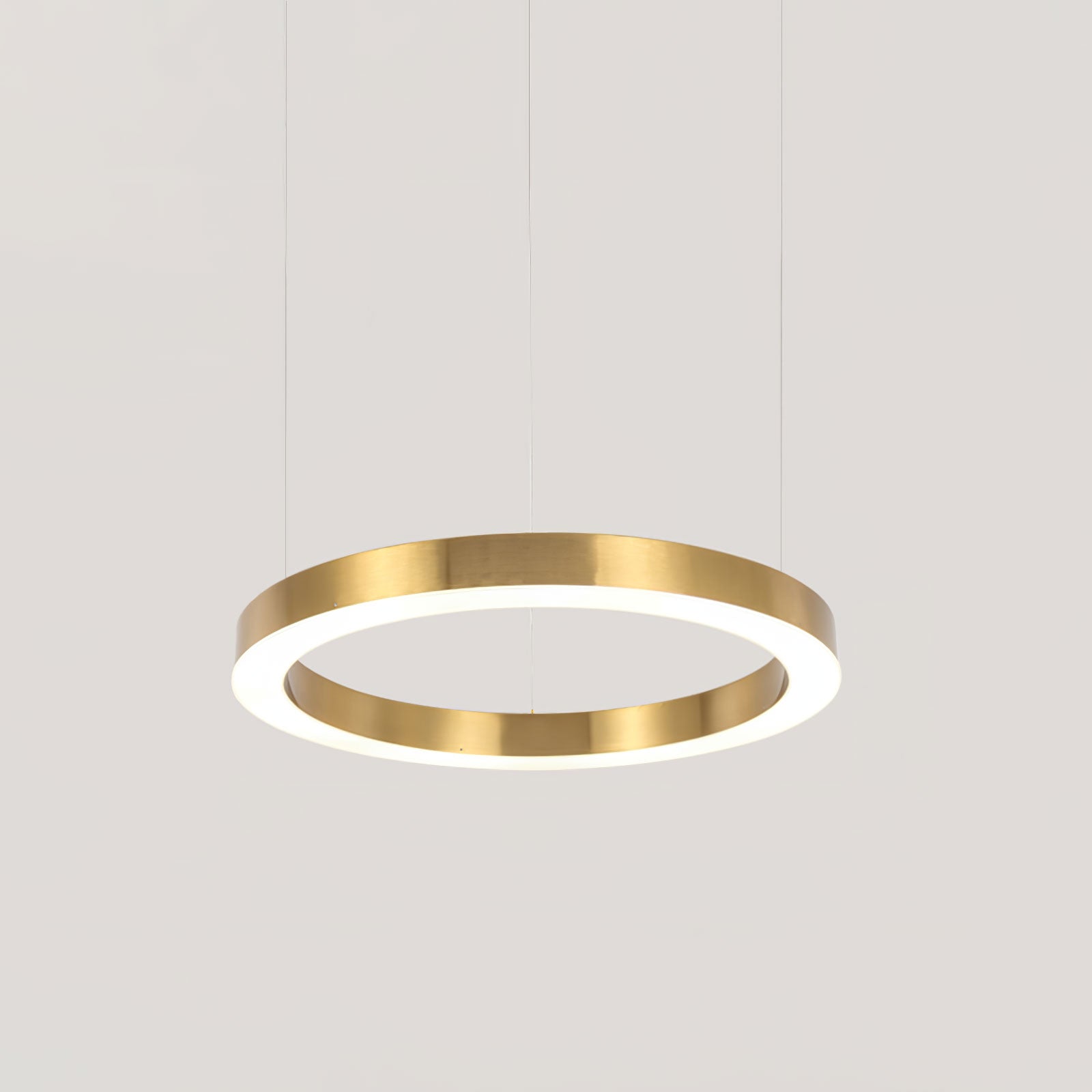 Lustra Pendelleuchte LED Ring Gold Modern 3 Ring-Letslighting