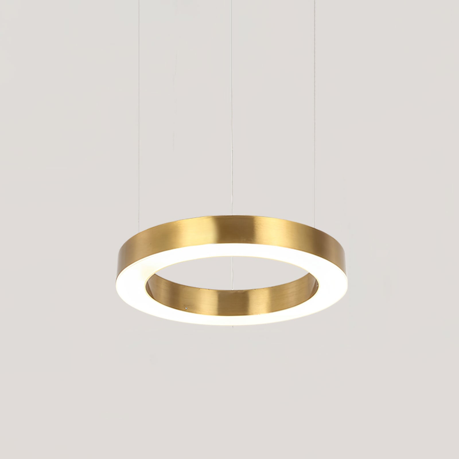 Lustra Pendelleuchte LED Ring Gold Modern 3 Ring-Letslighting