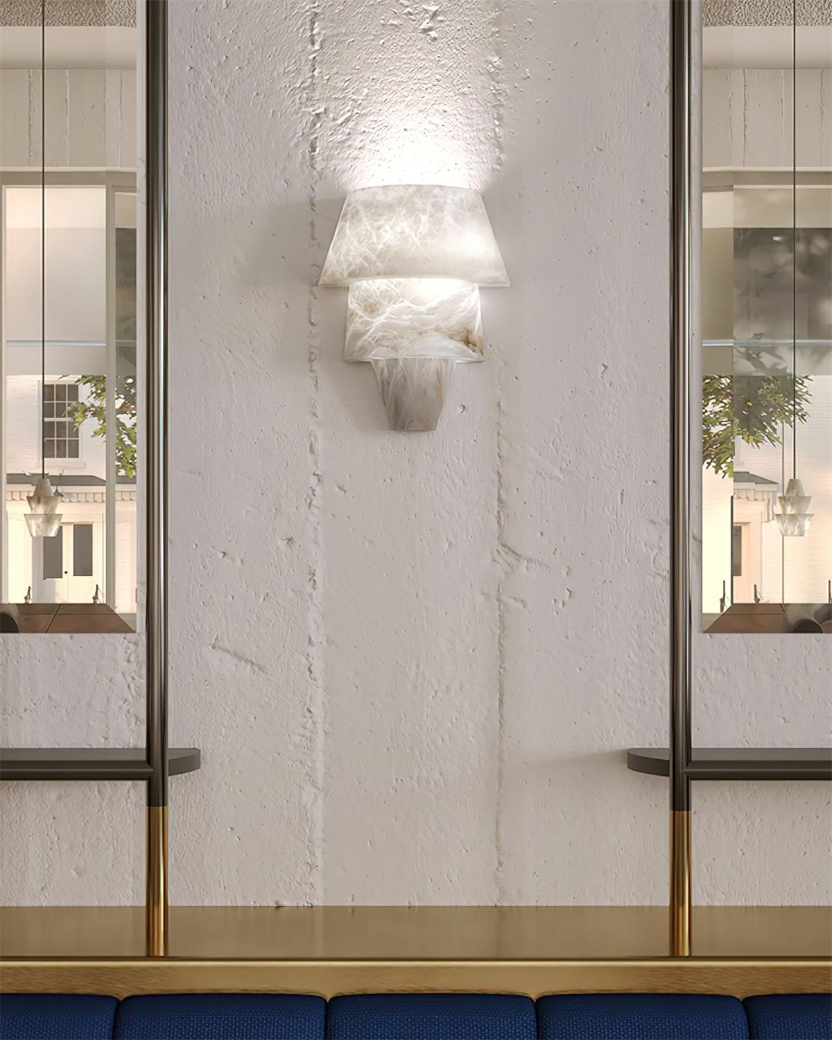 Elyon Elegant White Alabaster Wall Lamp - Letslighting