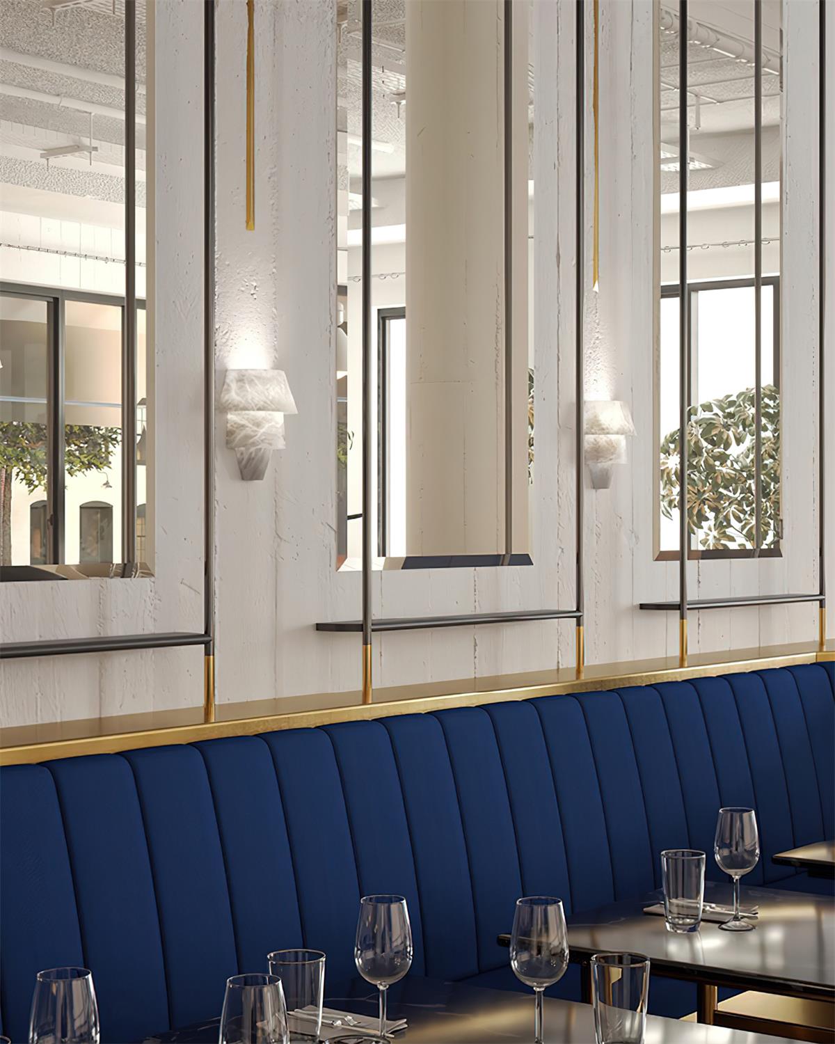 Elyon Elegant White Alabaster Wall Lamp - Letslighting