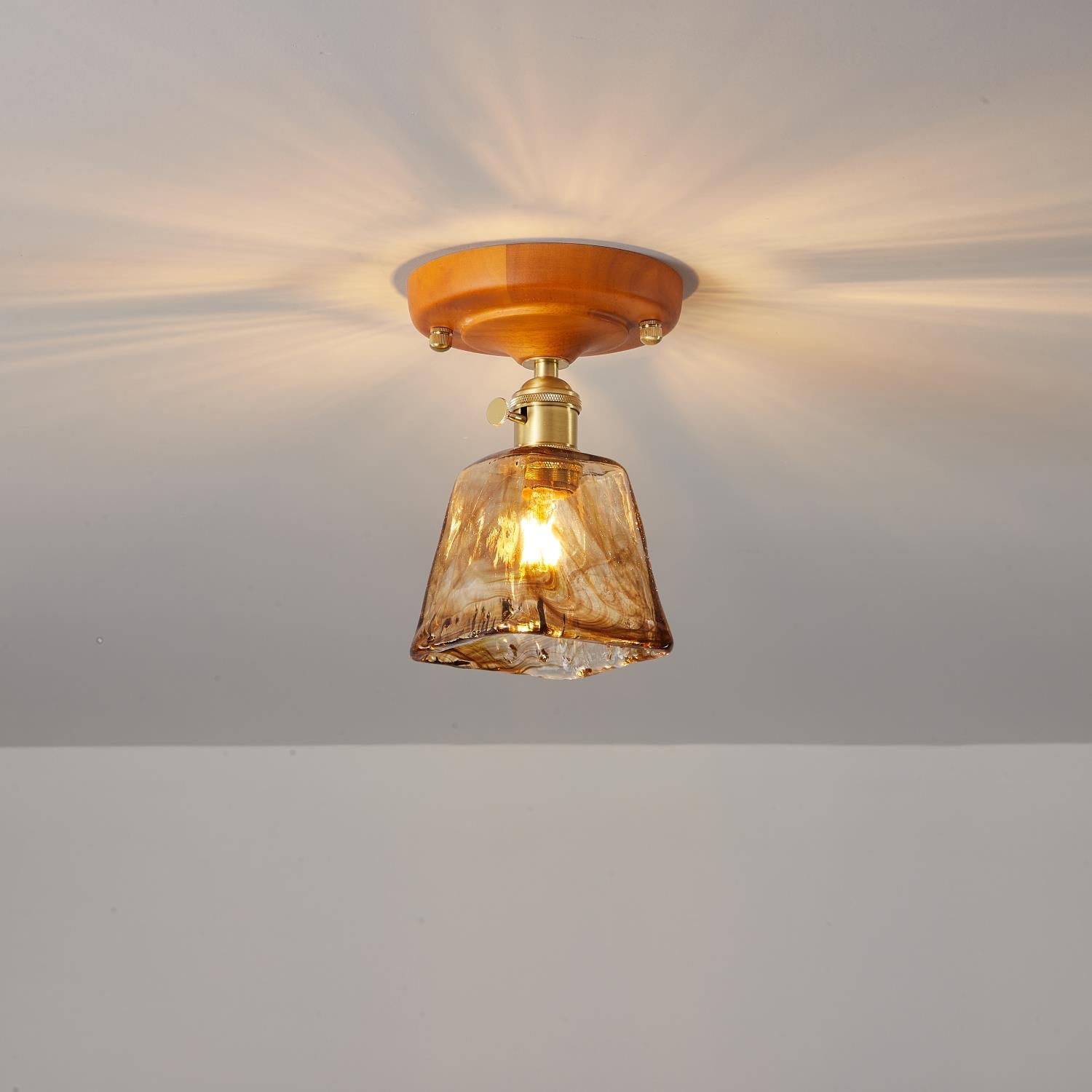 Elano Glas Deckenleuchte-Letslighting