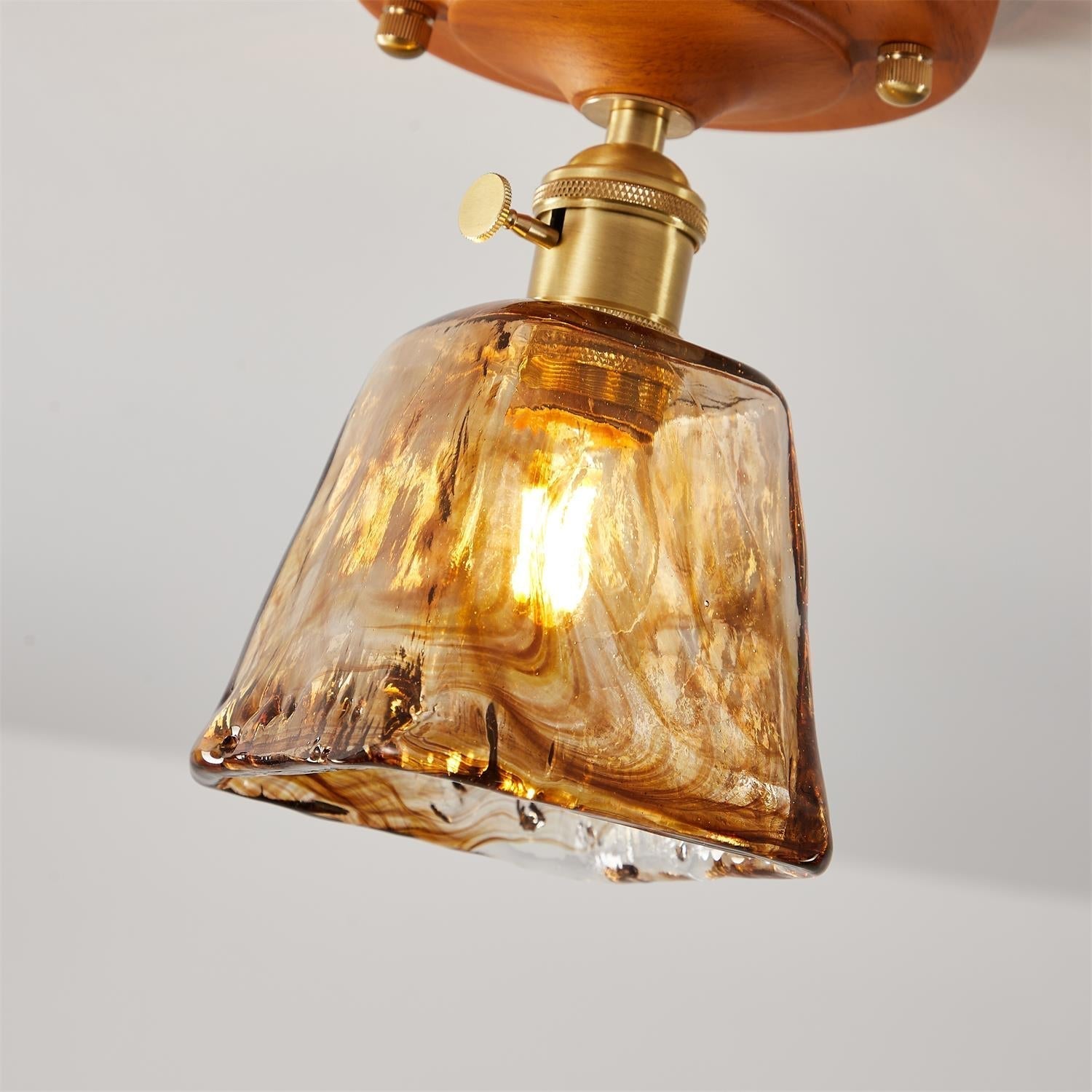 Elano Glas Deckenleuchte-Letslighting