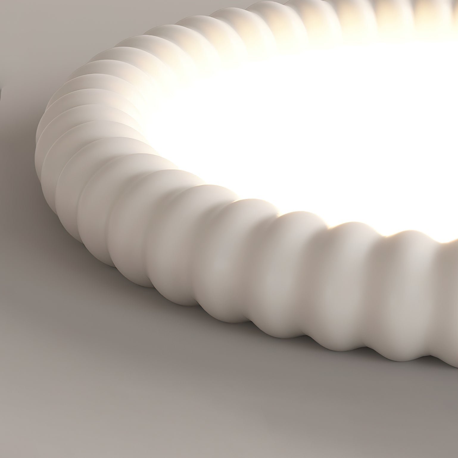 Ulire Nordische Deckenleuchte Wellenförmig Resin-Letslighting