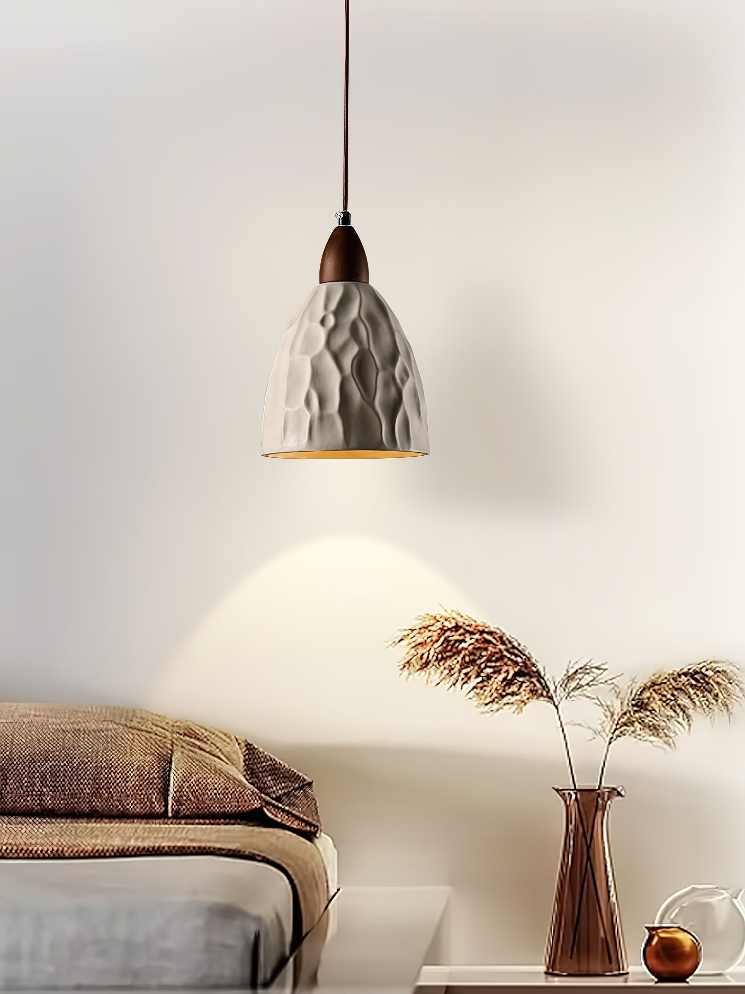Osilora Premium Nordisch Kunst Ripple Holz Pendelleuchte-Letslighting