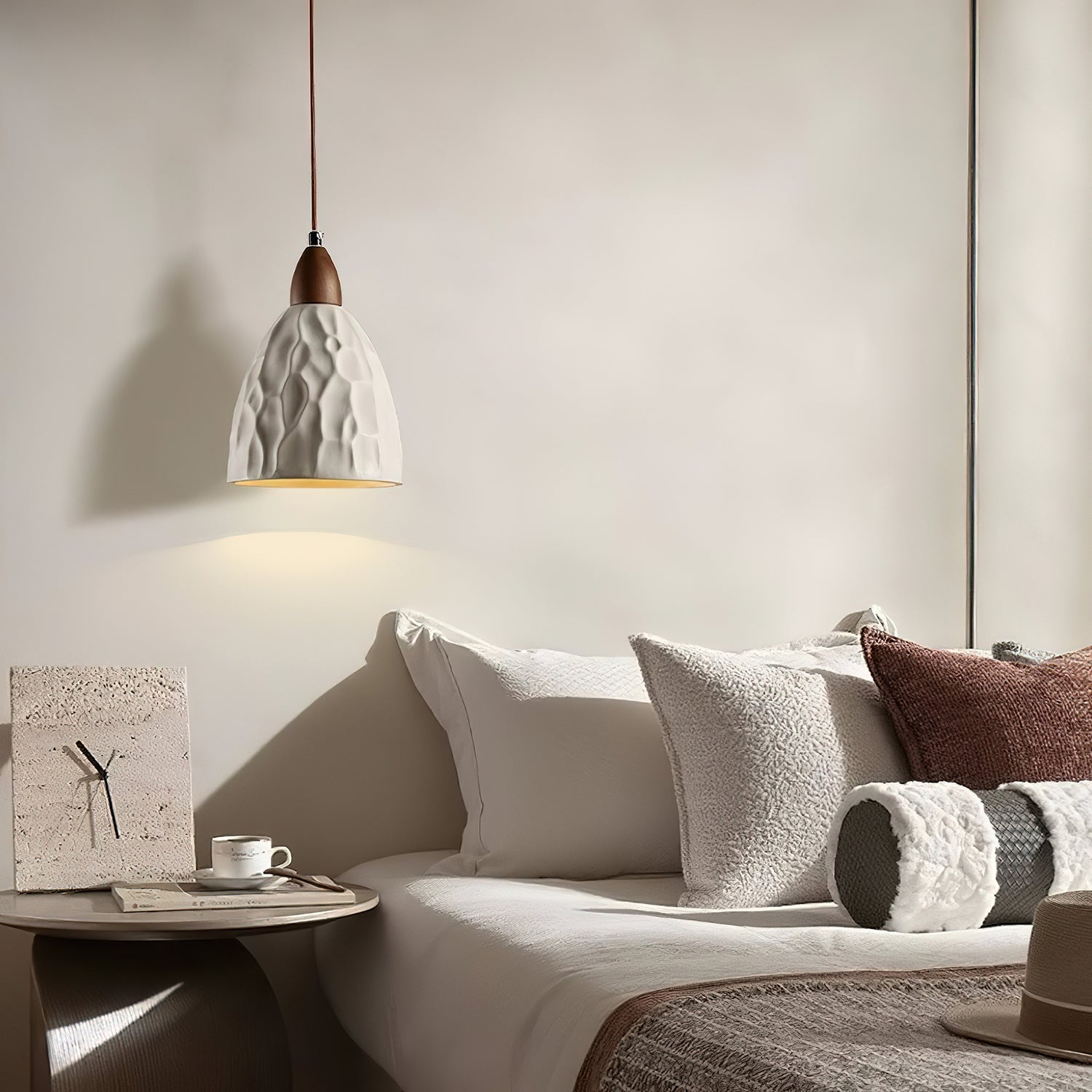 Osilora Premium Nordisch Kunst Ripple Holz Pendelleuchte-Letslighting
