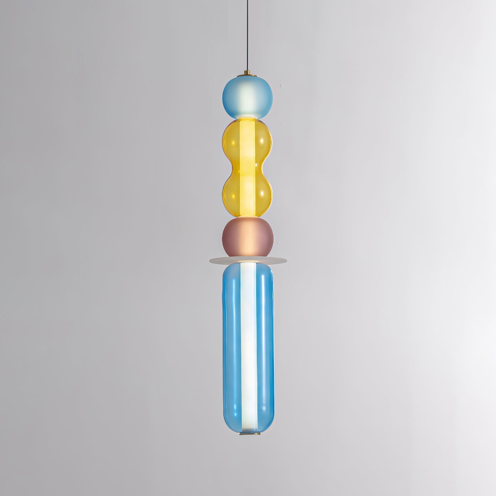 Lustra Pendelleuchte Farbiges Glas Modern-Letslighting