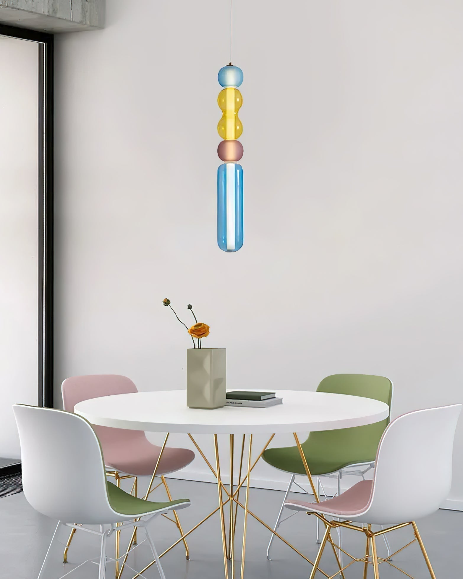 Lustra Pendelleuchte Farbiges Glas Modern-Letslighting