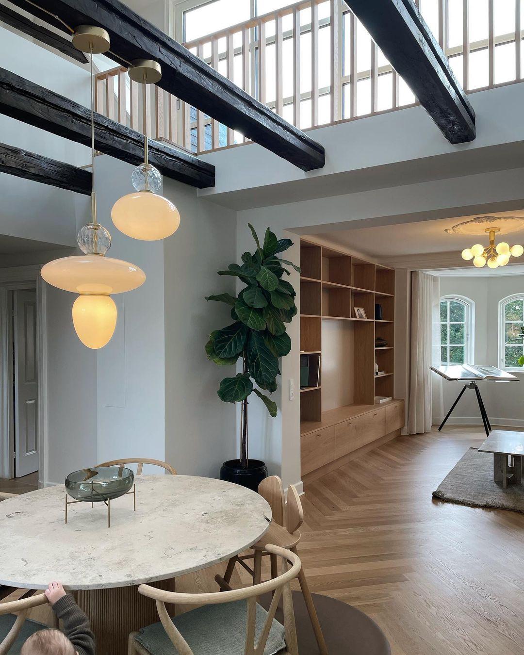 Orbelin Pendelleuchte Modern Mattglas Und Messing-Letslighting