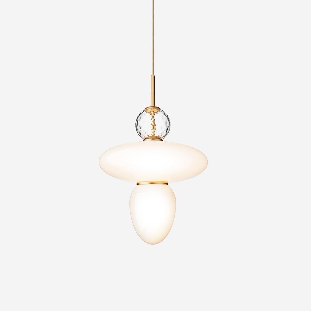 Orbelin Pendelleuchte Modern Mattglas Und Messing-Letslighting