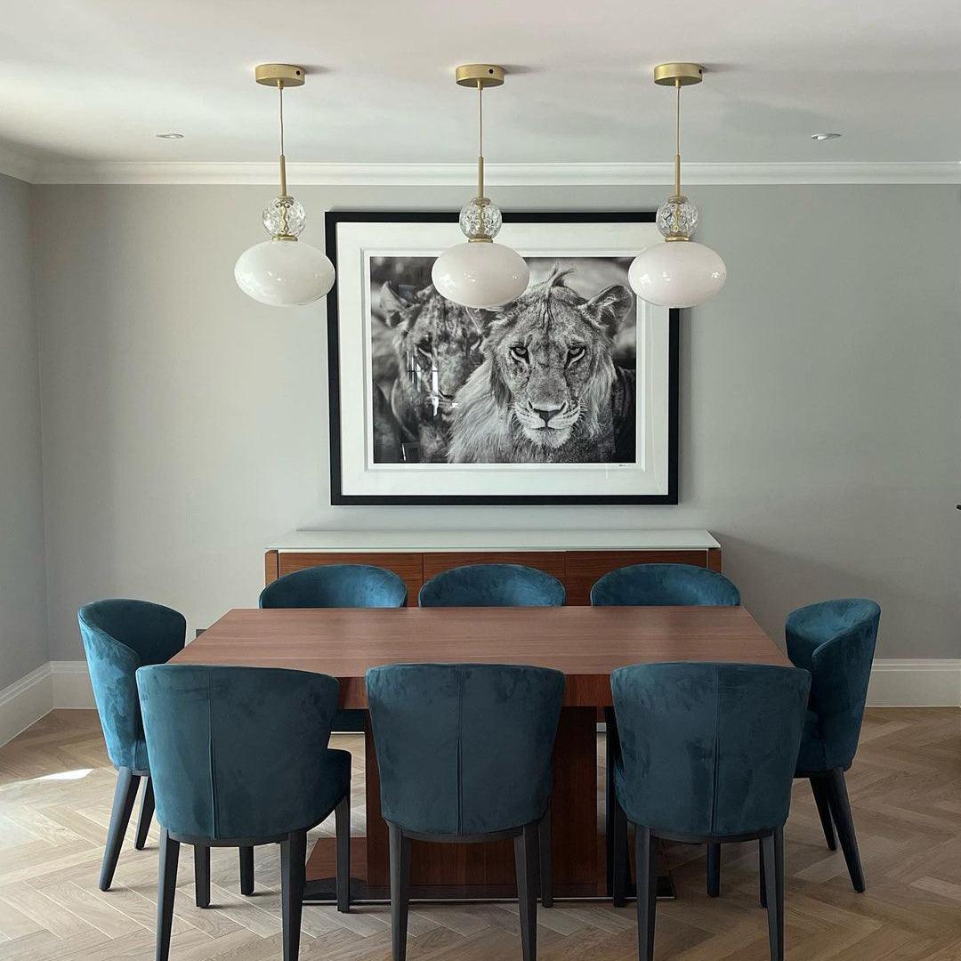 Orbelin Pendelleuchte Modern Mattglas Und Messing-Letslighting