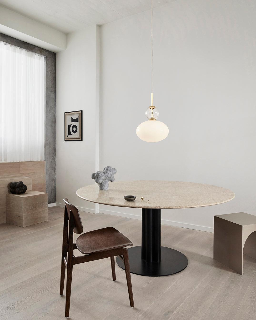 Orbelin Pendelleuchte Modern Mattglas Und Messing-Letslighting
