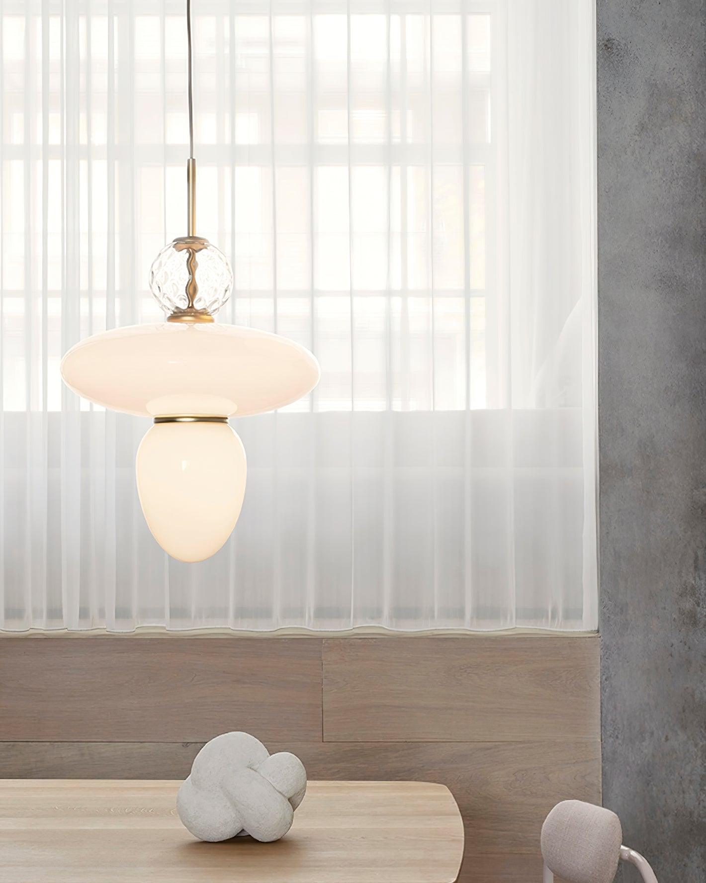 Orbelin Pendelleuchte Modern Mattglas Und Messing-Letslighting