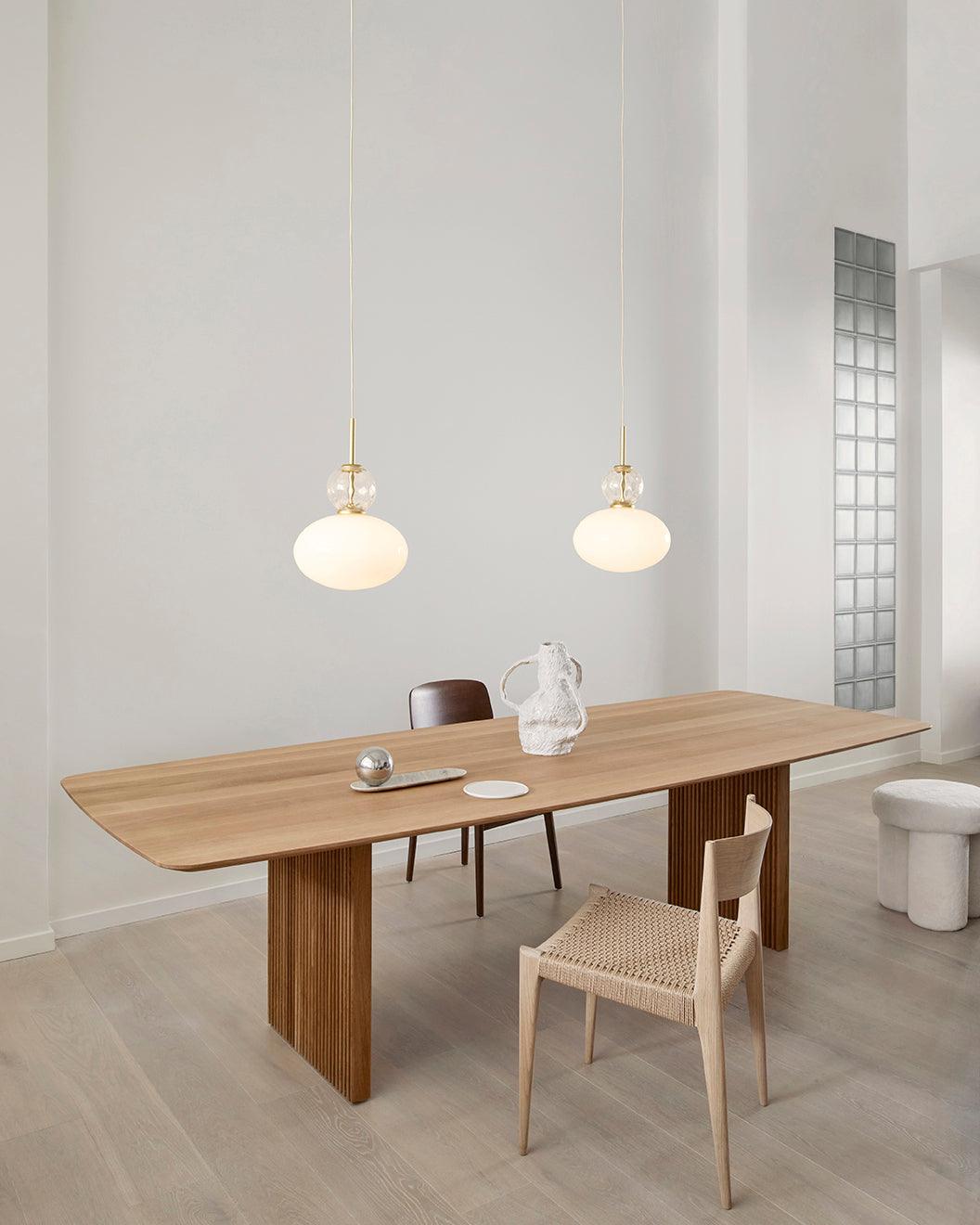 Orbelin Pendelleuchte Modern Mattglas Und Messing-Letslighting