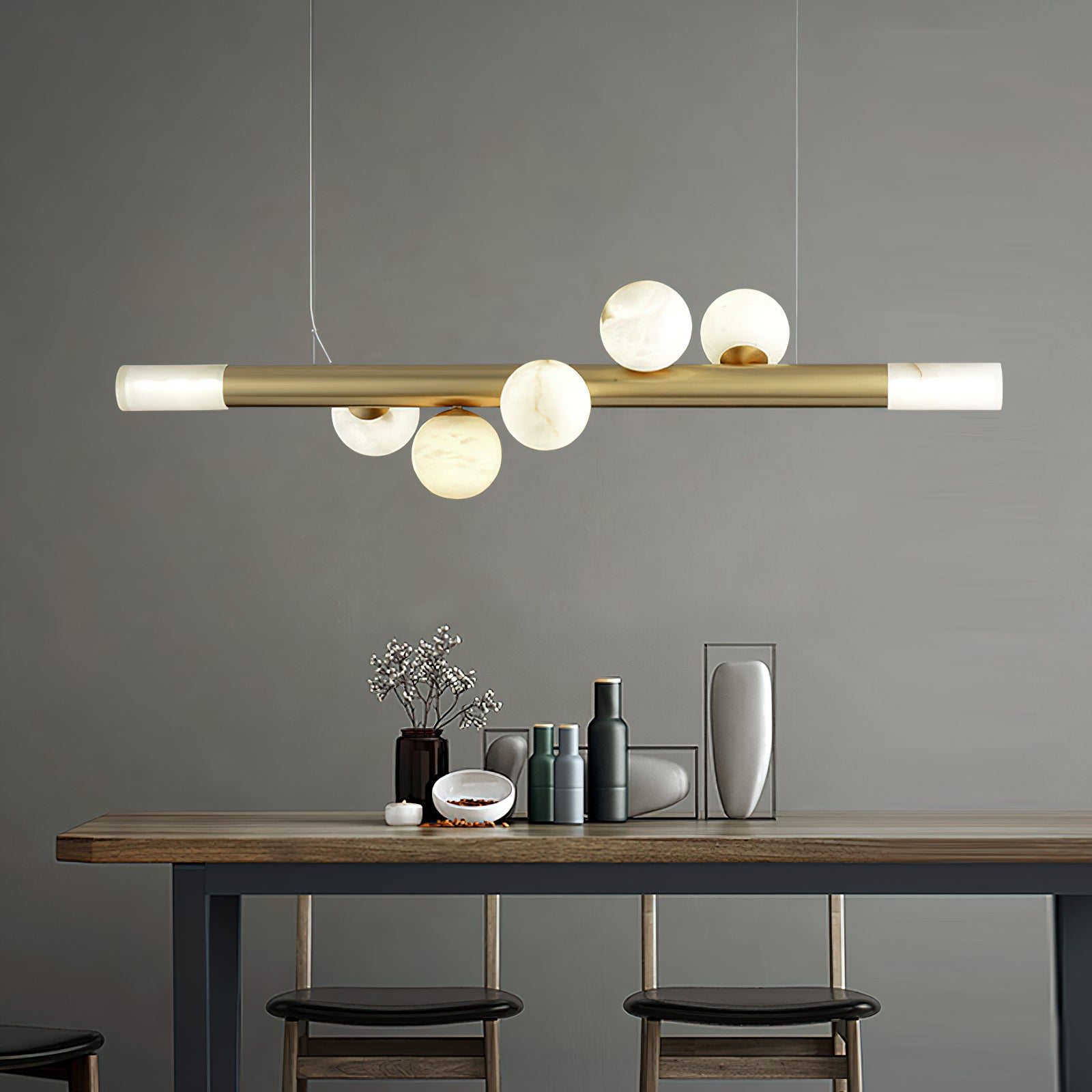Avaros Modern Minimalist Alabaster Pendant Light - Letslighting