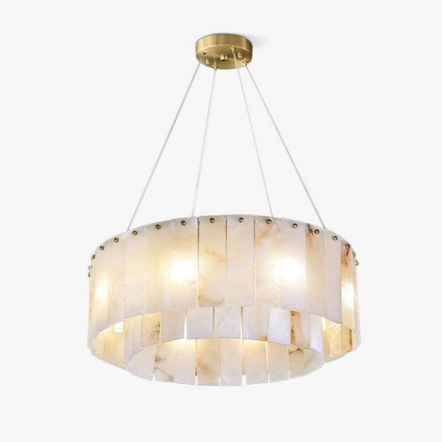 Zelaean Alabaster Round Pendant Light - Neutralighting
