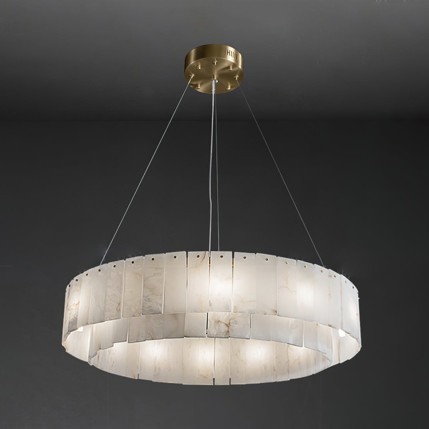 Zelaean Alabaster Round Pendant Light - Neutralighting