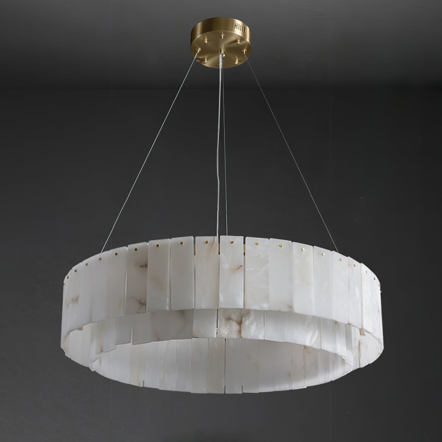 Zelaean Alabaster Round Pendant Light - Neutralighting