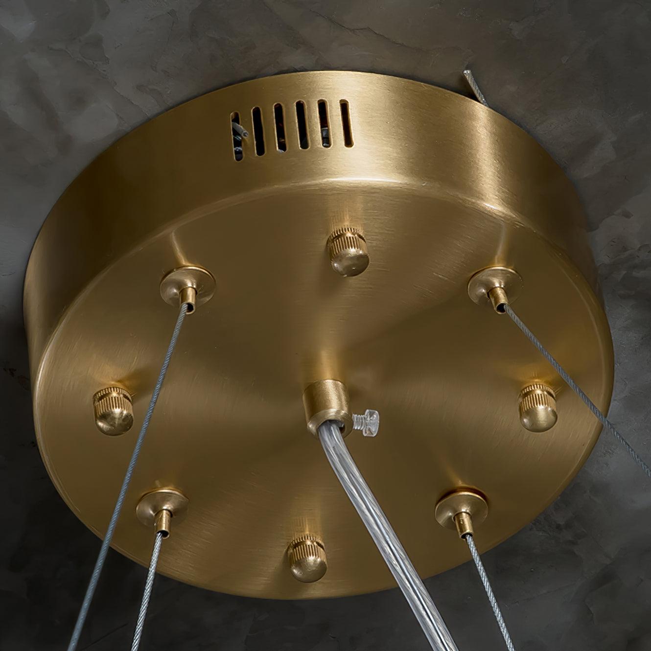 Zelaean Alabaster Round Pendant Light - Neutralighting