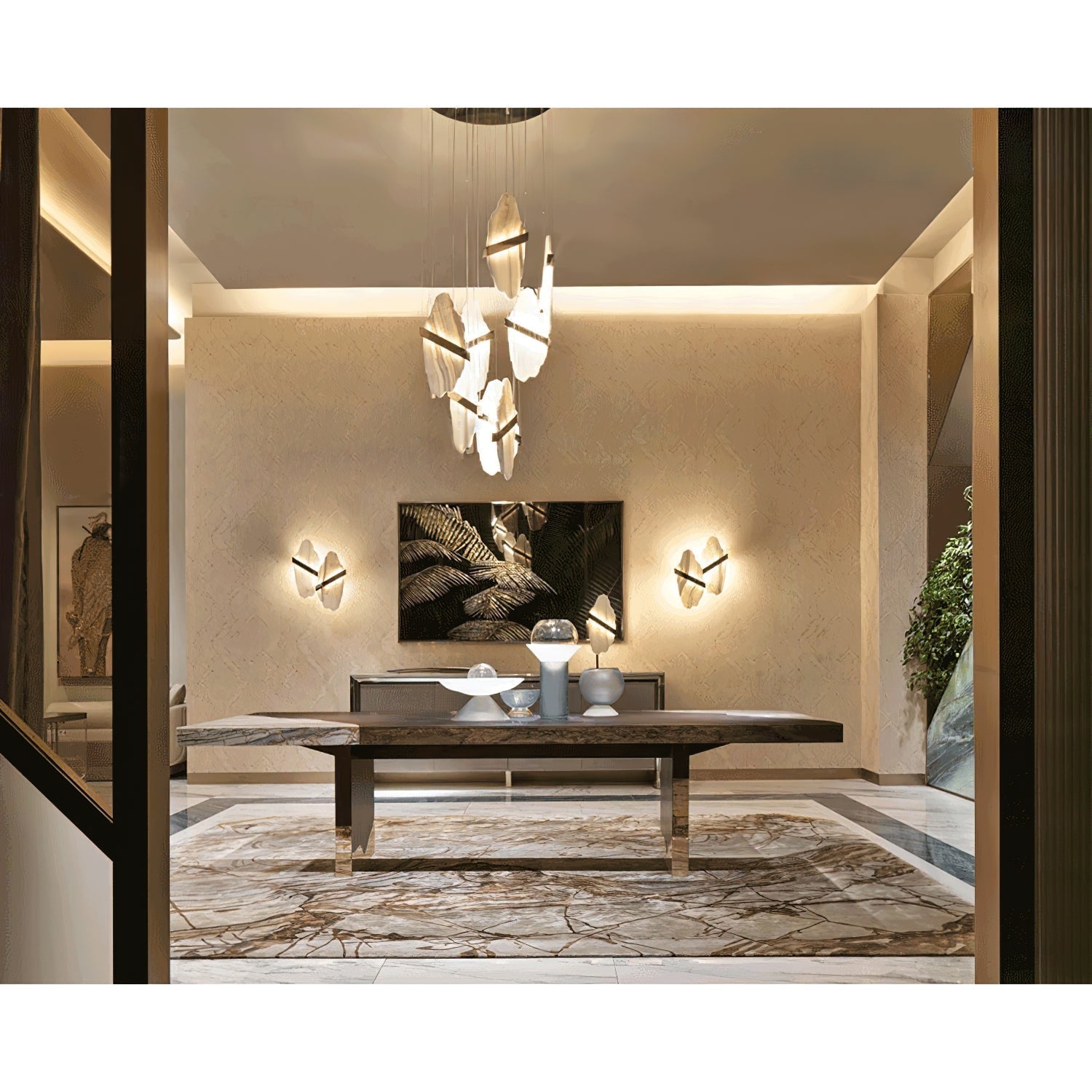 Olraeos Elegance Rock Jade Kronleuchter-Letslighting