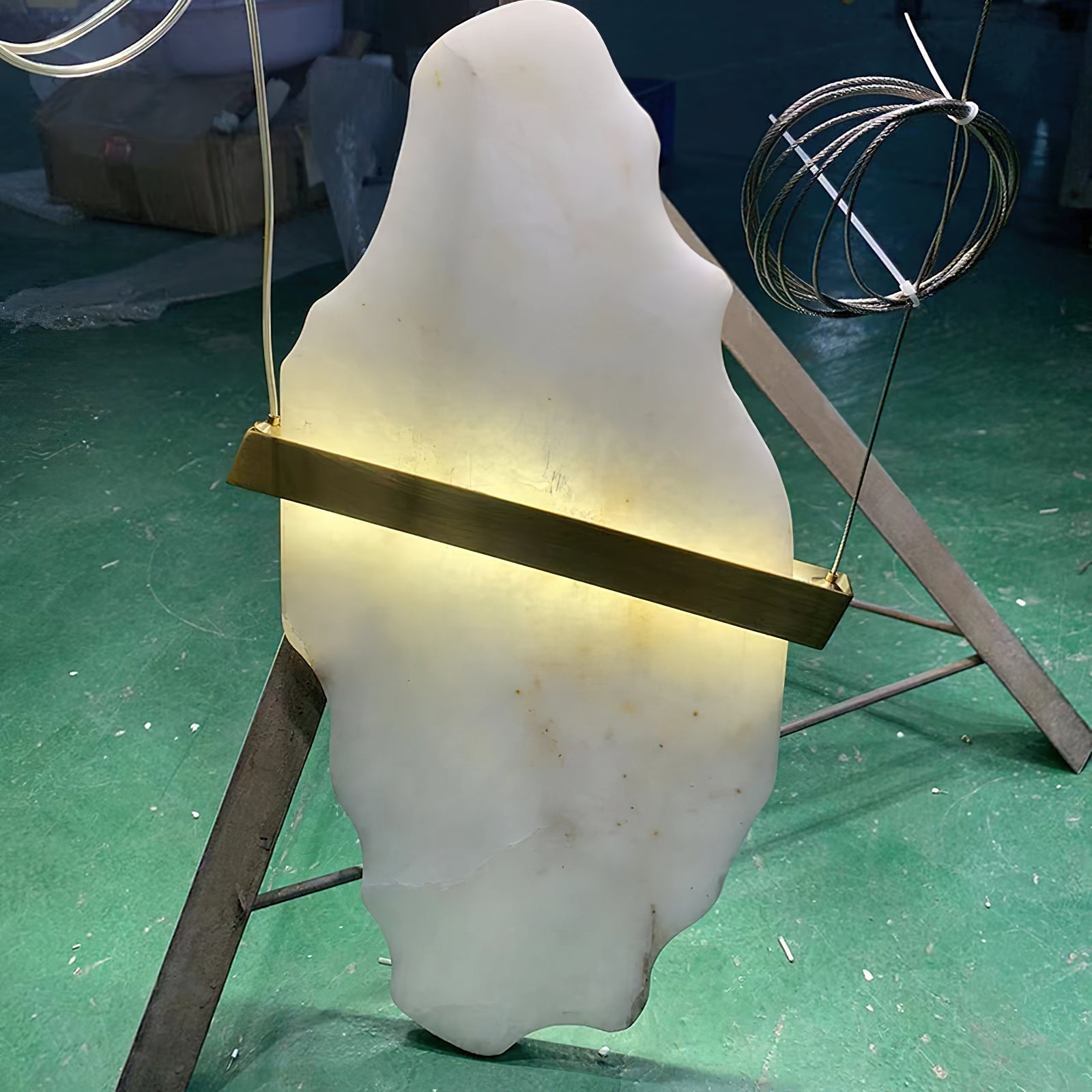 Olraeos Elegance Rock Jade Kronleuchter-Letslighting