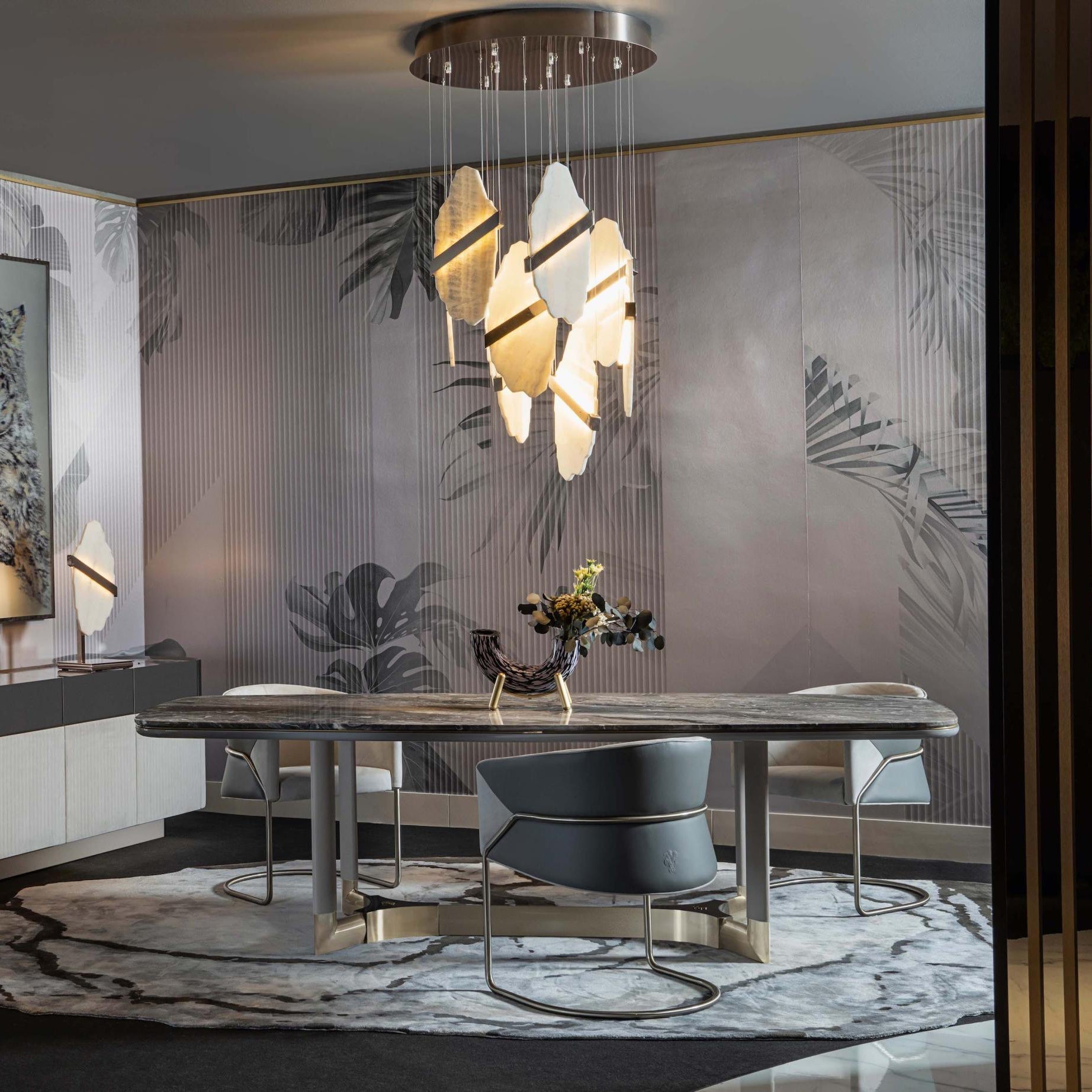 Olraeos Elegance Rock Jade Kronleuchter-Letslighting