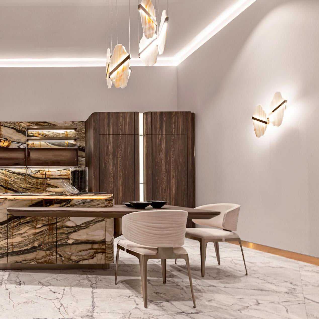 Olraeos Elegance Rock Jade Kronleuchter-Letslighting