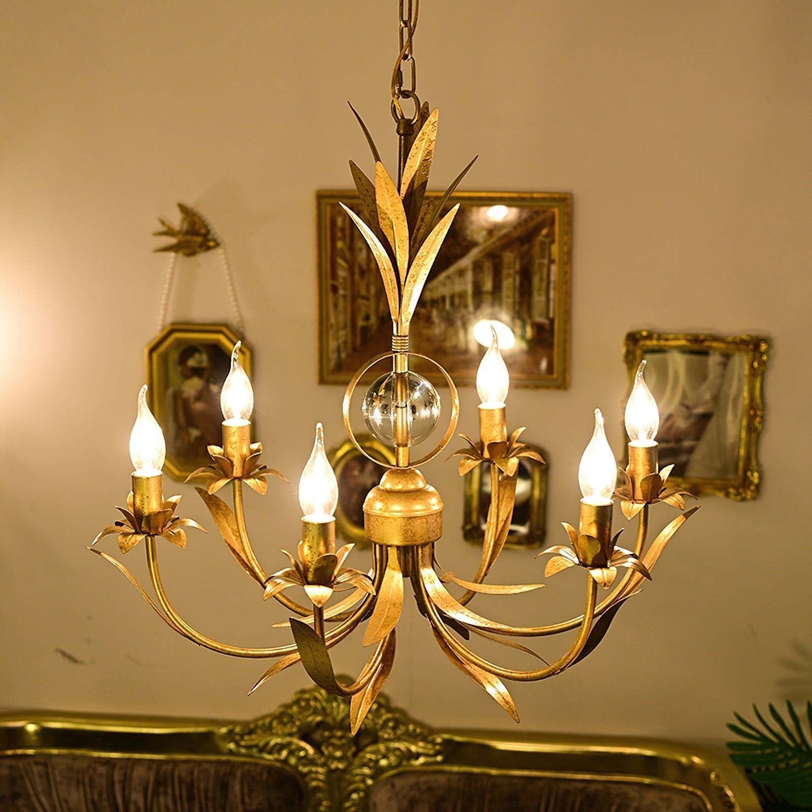 Zamarir Industrieller Vintage Kronleuchter mit 6 Leuchten-Letslighting
