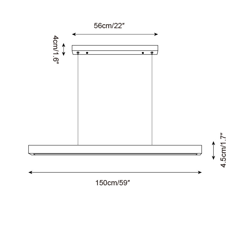 Delya Linear Travertine Pendant Lamp - Letslighting