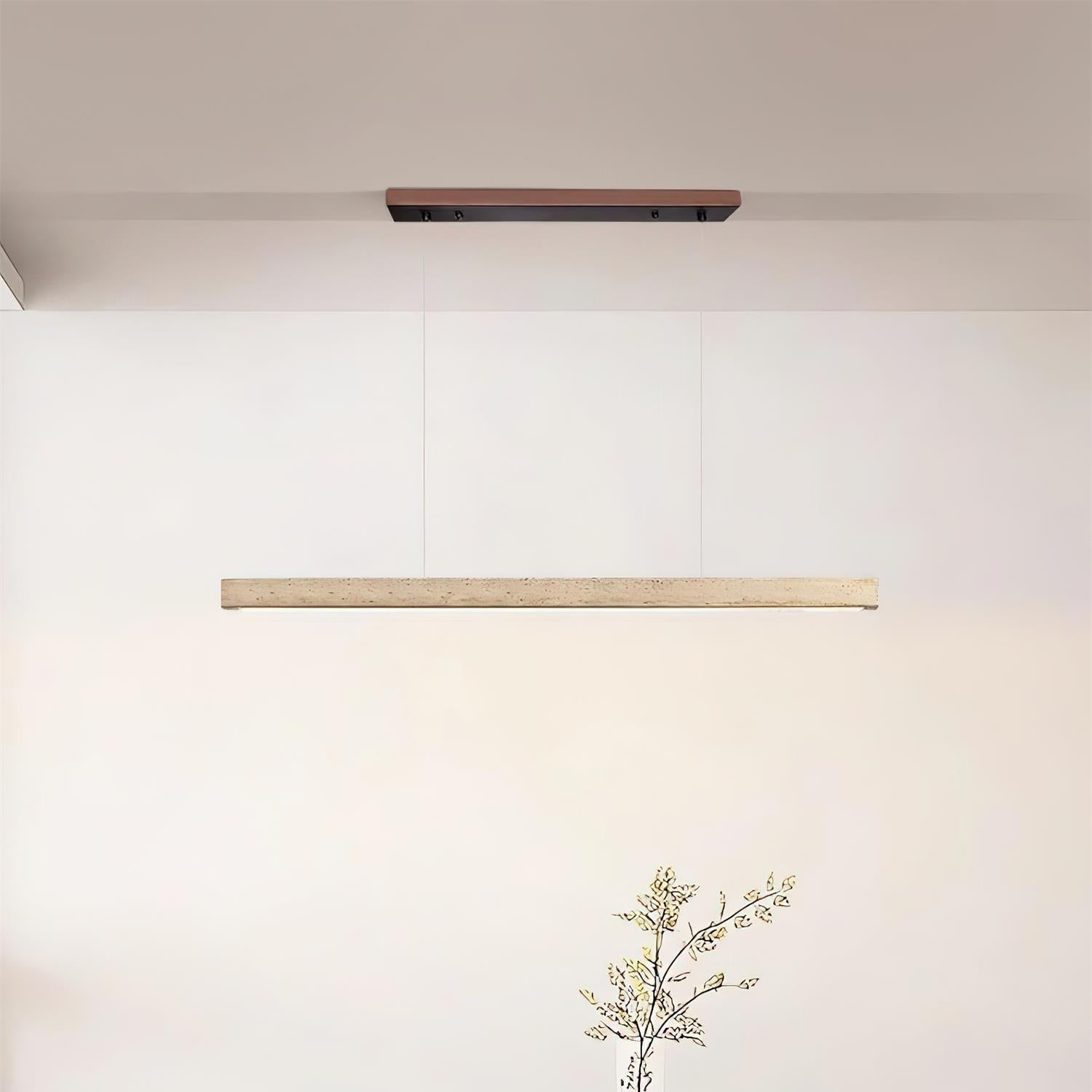 Delya Linear Travertine Pendant Lamp - Letslighting