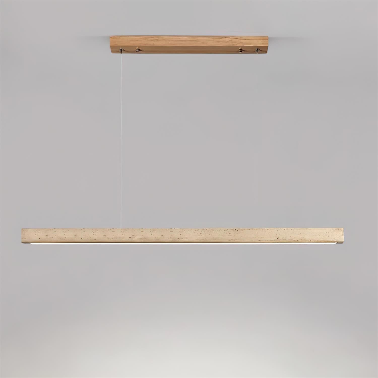 Delya Linear Travertine Pendant Lamp - Letslighting