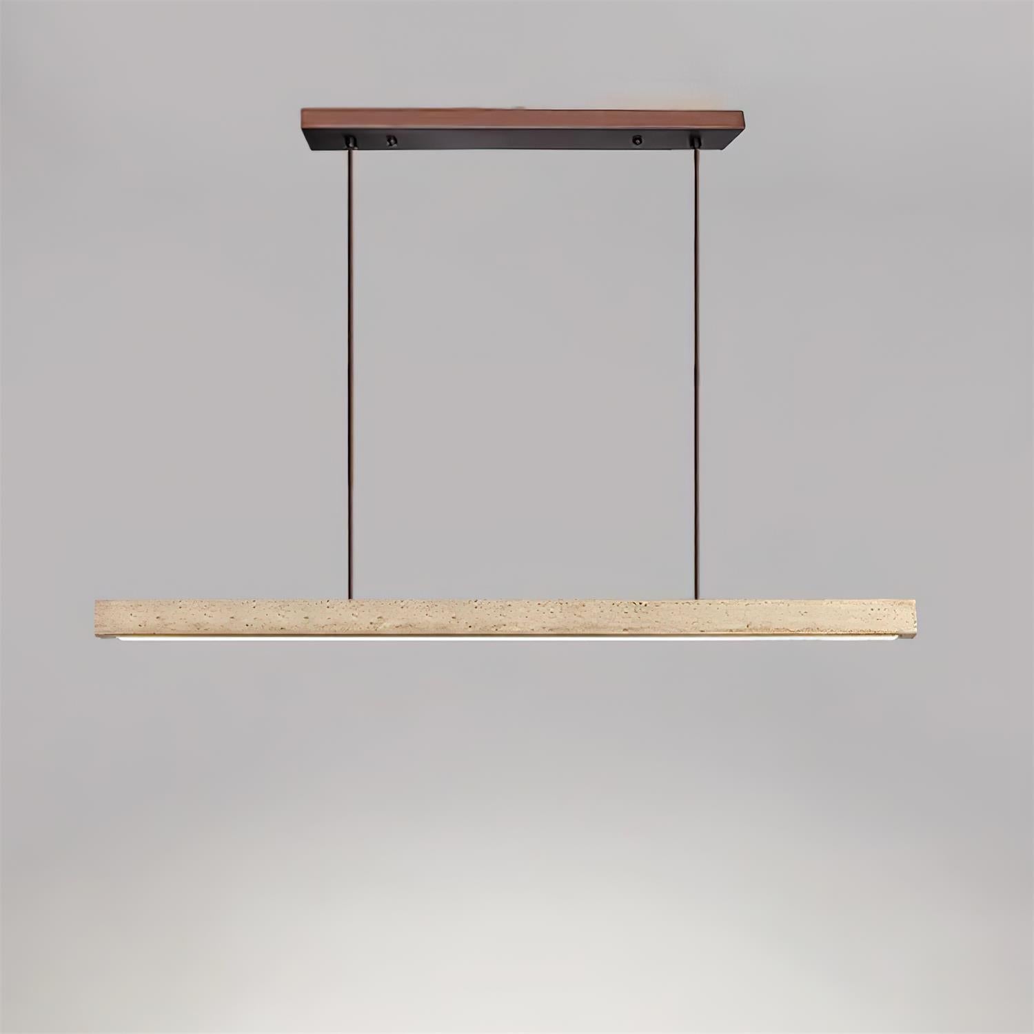 Delya Linear Travertine Pendant Lamp - Letslighting