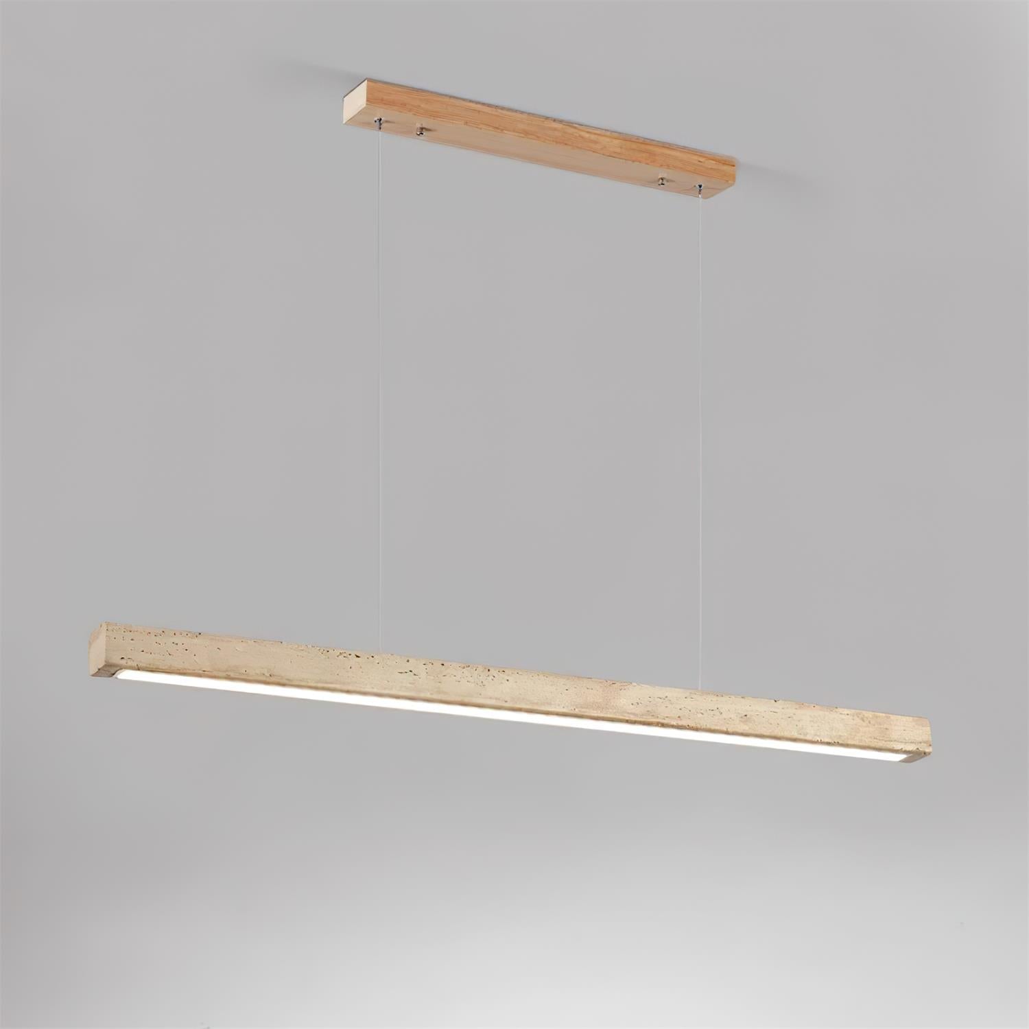 Delya Linear Travertine Pendant Lamp - Letslighting