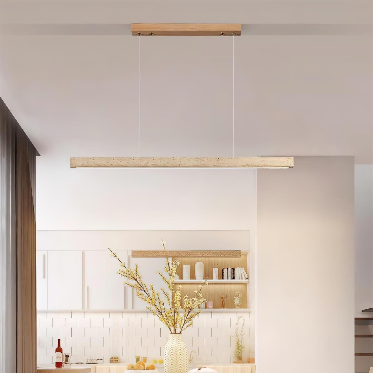 Delya Linear Travertine Pendant Lamp - Letslighting