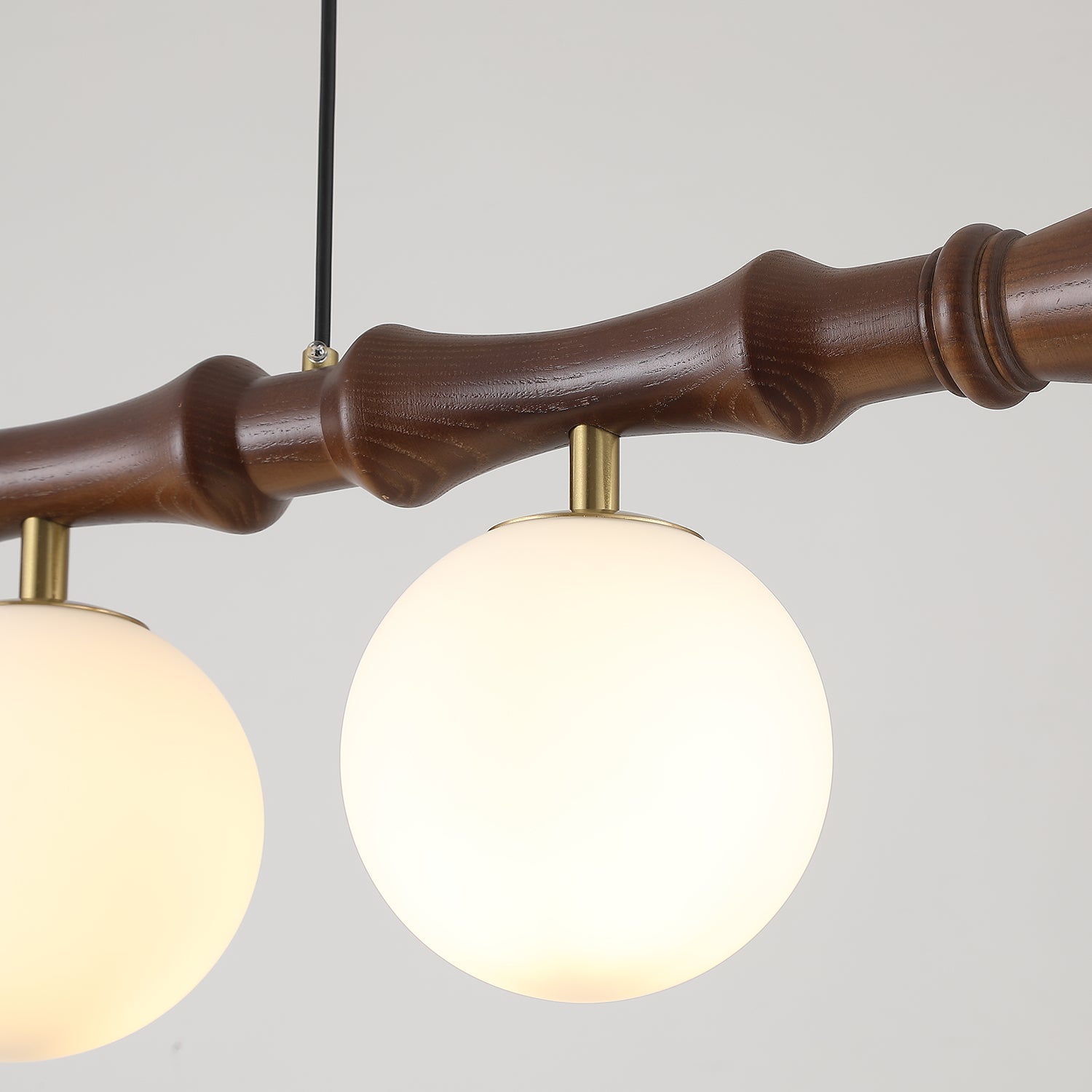Bivio Pendelleuchte Holz Kugel Lineare Kronleuchter-Letslighting