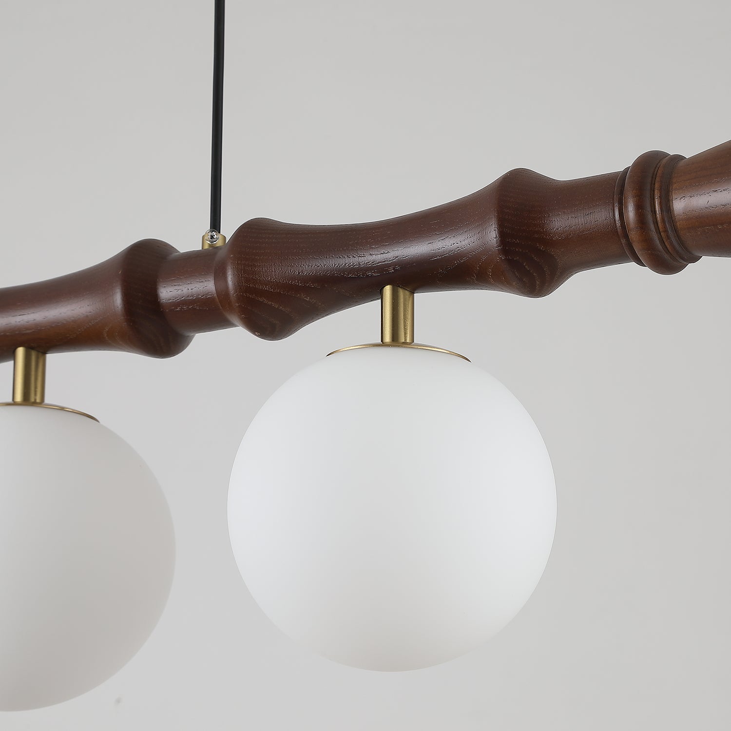 Bivio Pendelleuchte Holz Kugel Lineare Kronleuchter-Letslighting