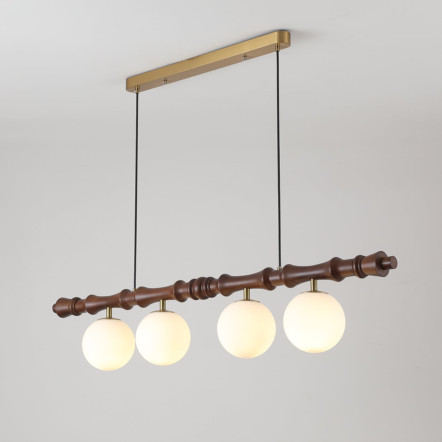 Bivio Pendelleuchte Holz Kugel Lineare Kronleuchter-Letslighting
