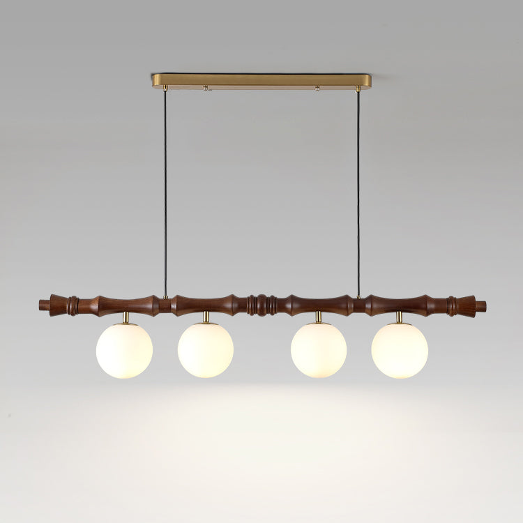 Bivio Pendelleuchte Holz Kugel Lineare Kronleuchter-Letslighting