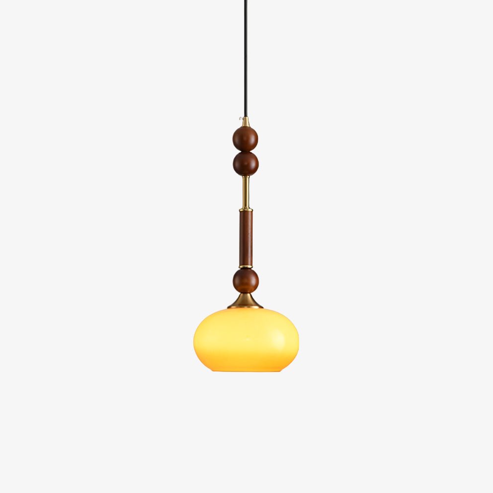 Halo Bernstein Glanz Vintage Holz Pendelleuchte-Letslighting