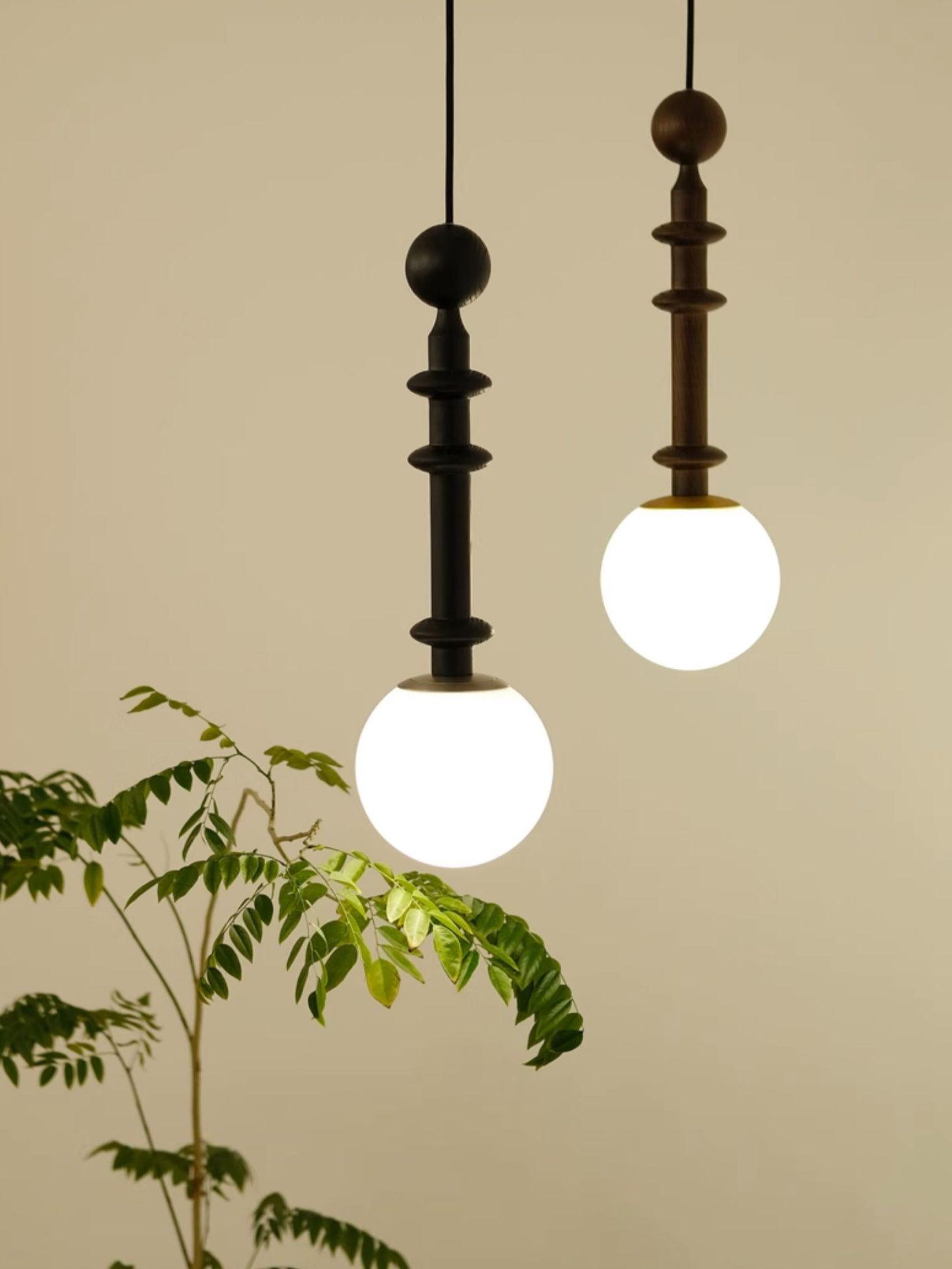 Vesera Industrielle Pendelleuchte aus Holz-Letslighting