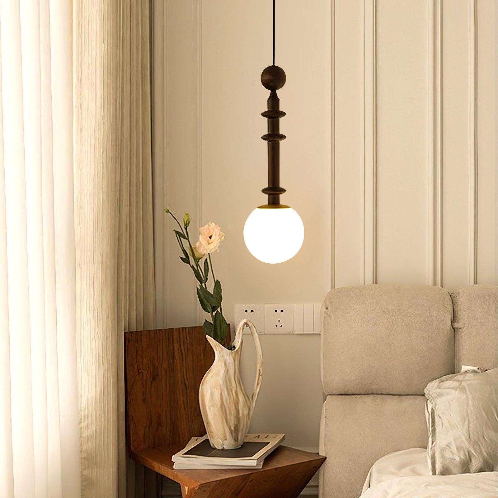 Vesera Industrielle Pendelleuchte aus Holz-Letslighting