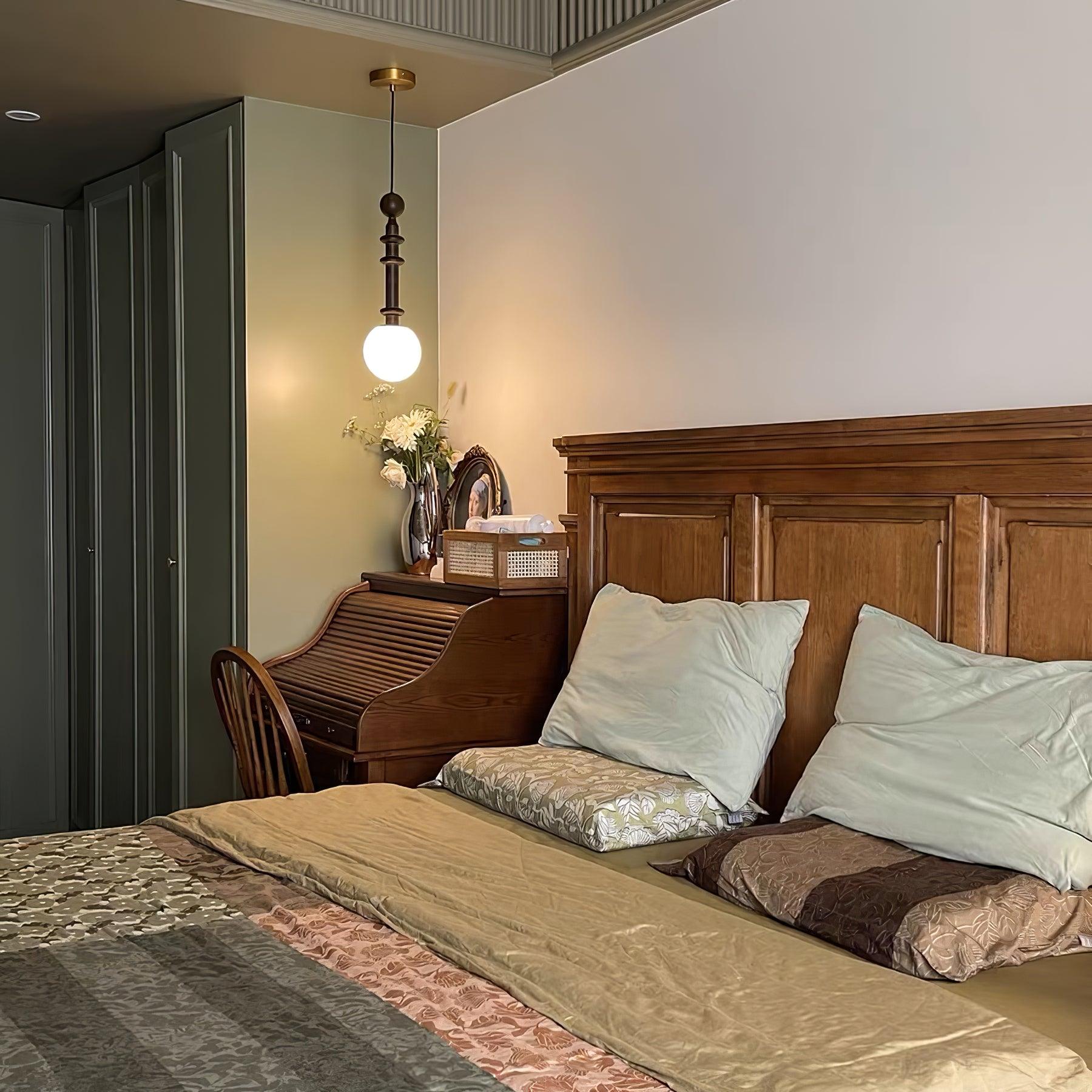 Vesera Industrielle Pendelleuchte aus Holz-Letslighting