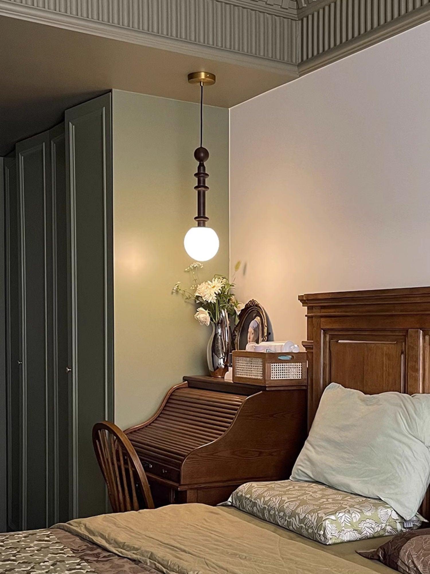 Vesera Industrielle Pendelleuchte aus Holz-Letslighting