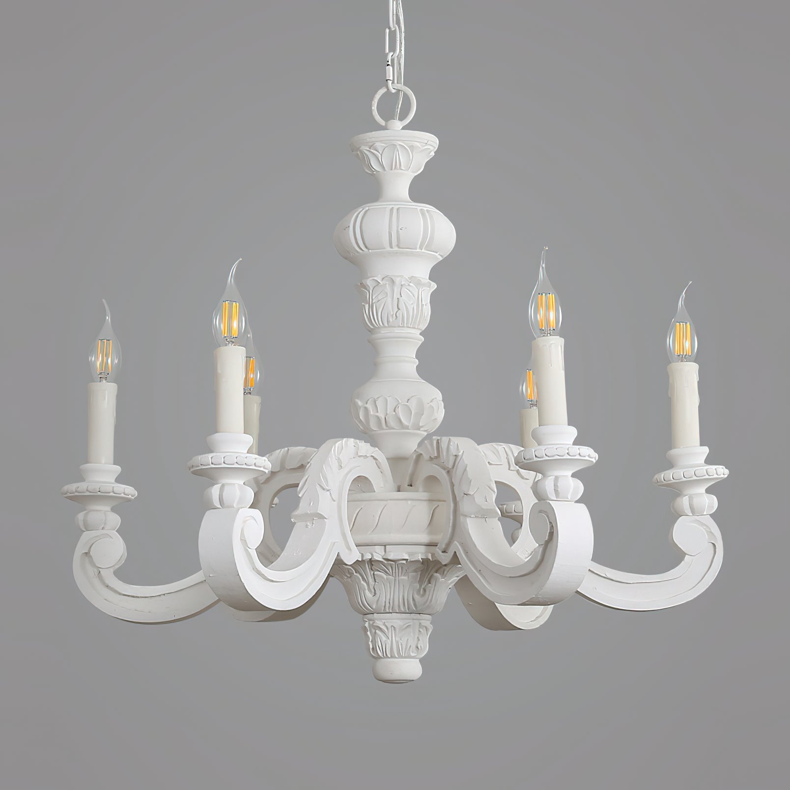 Olrinila Römischer Vintage-Holz-Kronleuchter-Letslighting