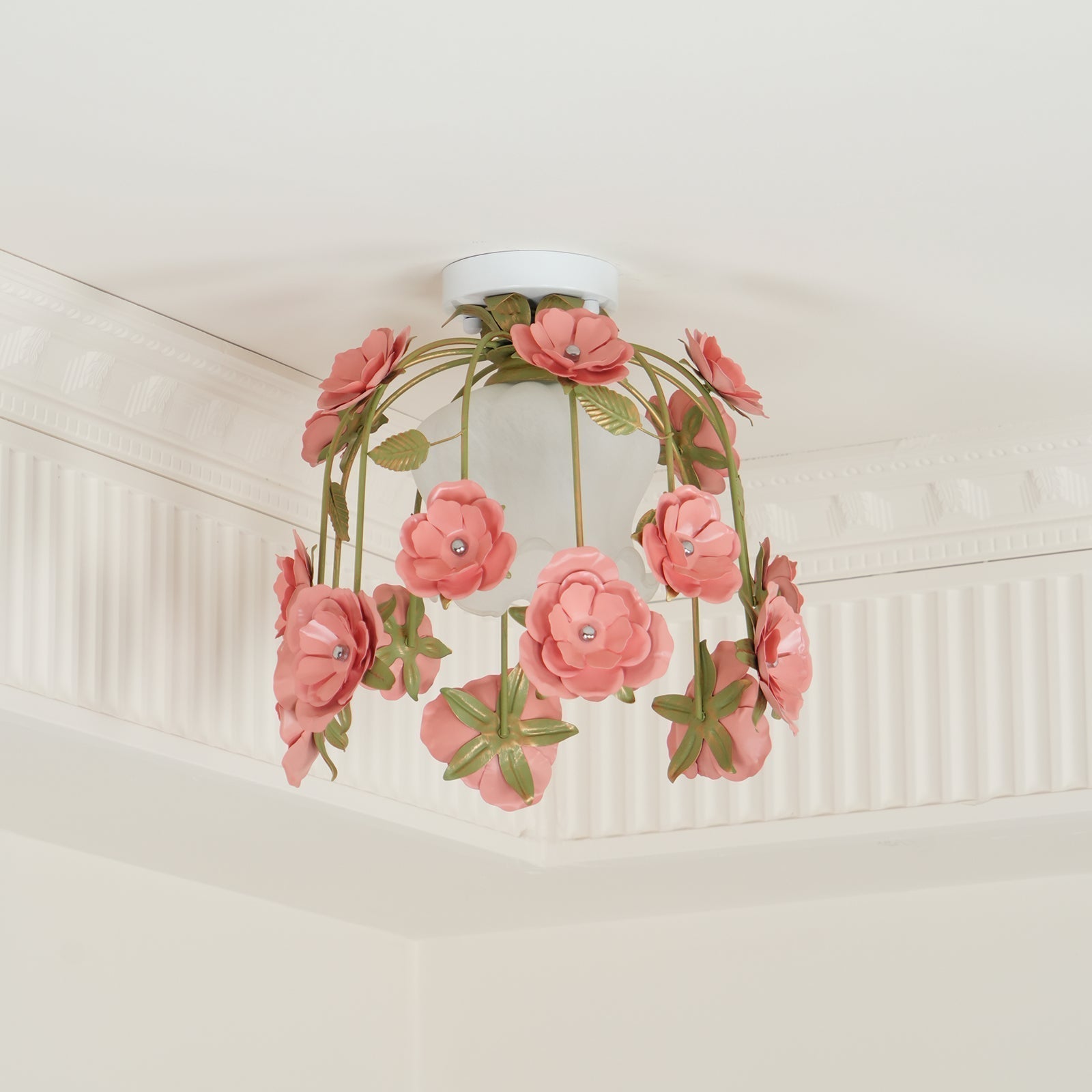 Deckenleuchte Metall Baldachin Blume Blüte Romantisch-Letslighting