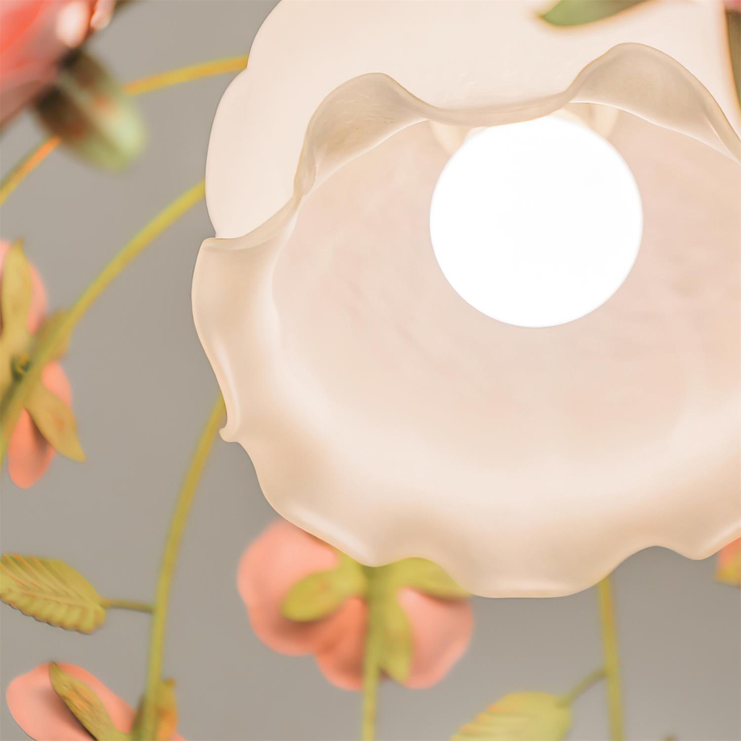 Deckenleuchte Metall Baldachin Blume Blüte Romantisch-Letslighting