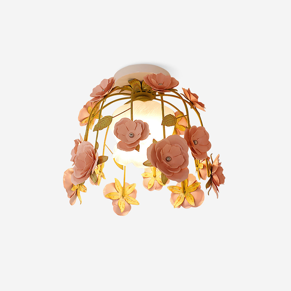 Deckenleuchte Metall Baldachin Blume Blüte Romantisch-Letslighting